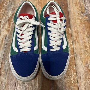 Vans Green and Blue Women's Sneakers ColorBlock